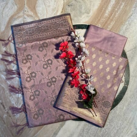 Antique Zari Rrey Banarasi Suit