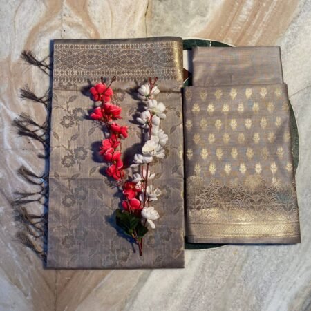 Antique Zari Golden Banarasi Suit