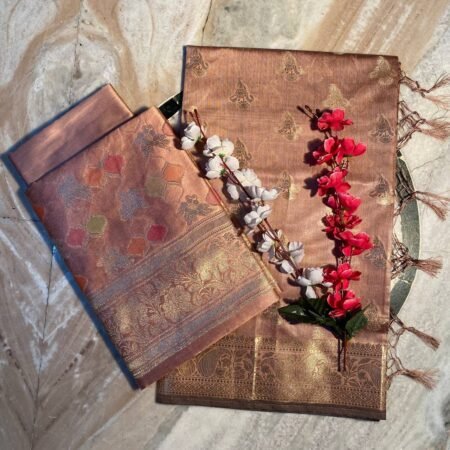 Rangkart Golden Banarasi Suit